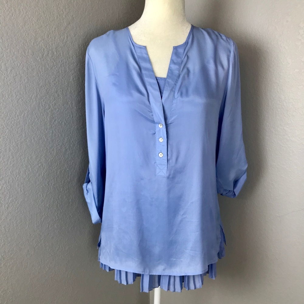 Soft Surroundings Blue Cami & Blouse Set